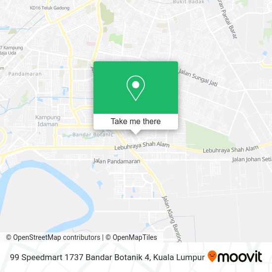 99 Speedmart 1737 Bandar Botanik 4 map