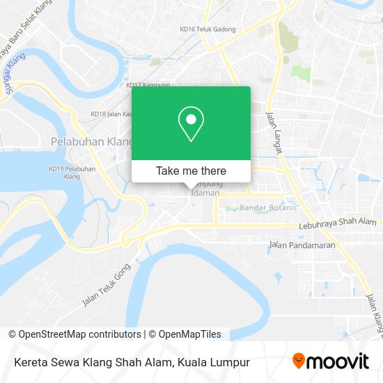 Peta Kereta Sewa Klang Shah Alam