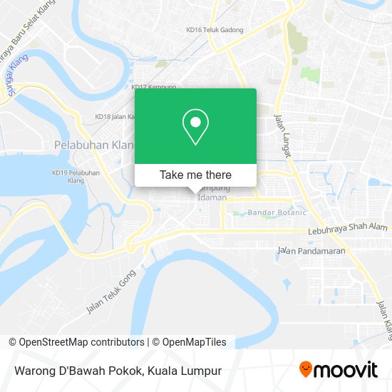 Warong D'Bawah Pokok map