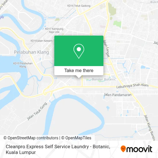 Cleanpro Express Self Service Laundry - Botanic map