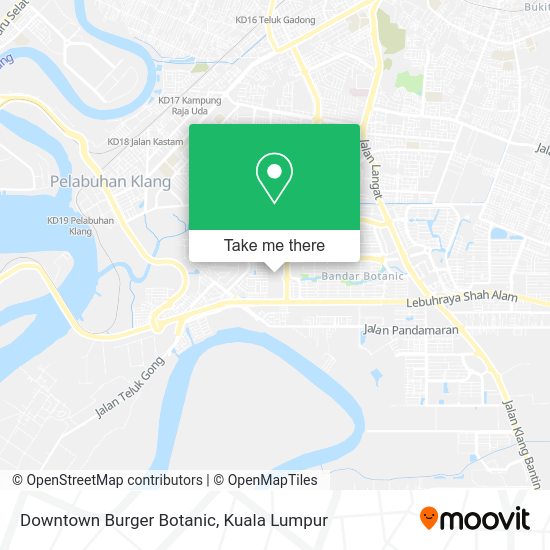 Downtown Burger Botanic map