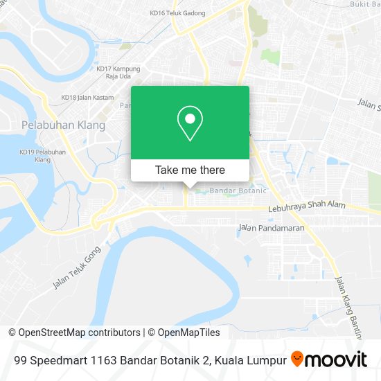 Peta 99 Speedmart 1163 Bandar Botanik 2