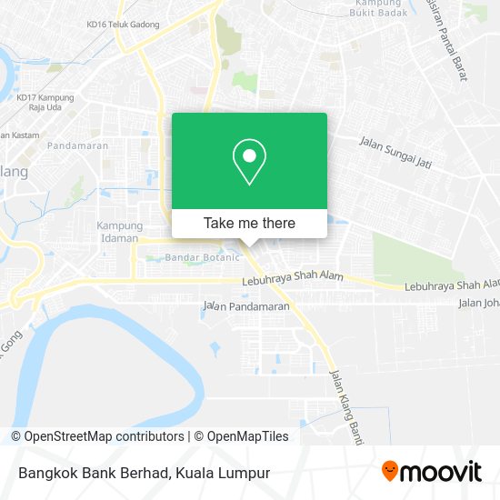 Bangkok Bank Berhad map