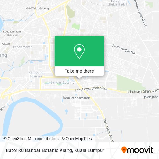 Bateriku Bandar Botanic Klang map