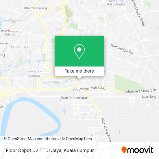 Floor Depot U2 TTDI Jaya map