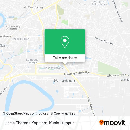 Peta Uncle Thomas Kopitiam