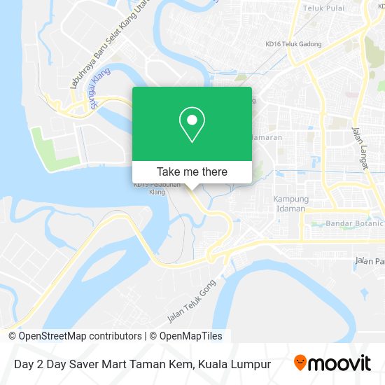 Day 2 Day Saver Mart Taman Kem map