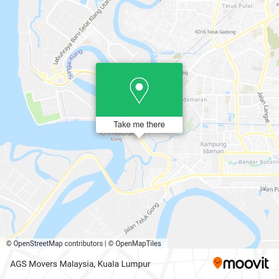 AGS Movers Malaysia map
