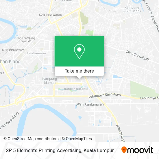 SP 5 Elements Printing Advertising map