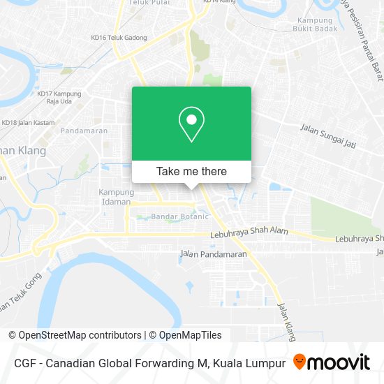 CGF - Canadian Global Forwarding M map