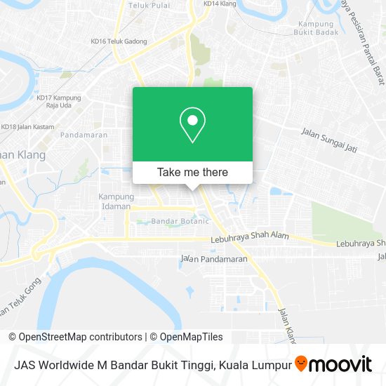 JAS Worldwide M Bandar Bukit Tinggi map