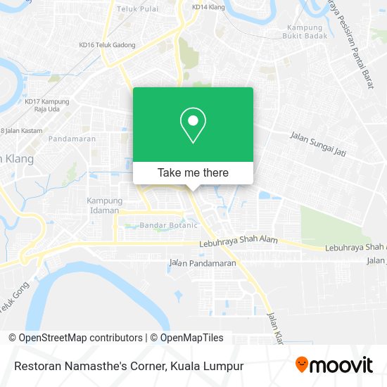 Restoran Namasthe's Corner map