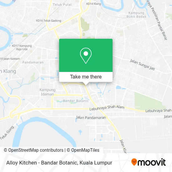 Alloy Kitchen - Bandar Botanic map