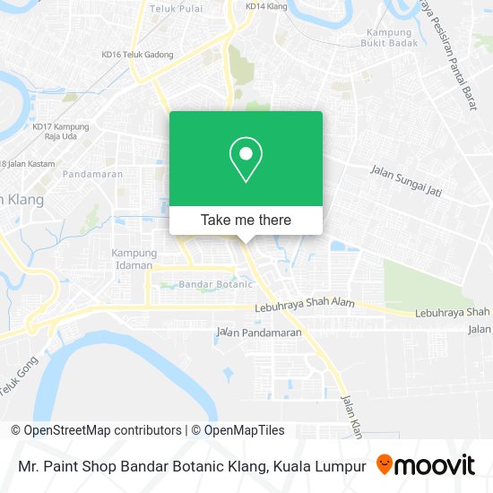 Mr. Paint Shop Bandar Botanic Klang map