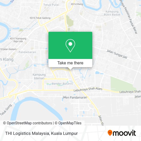 THI Logistics Malaysia map