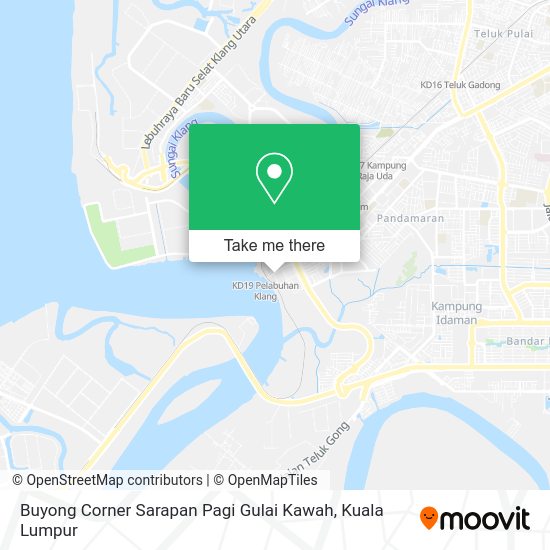 Peta Buyong Corner Sarapan Pagi Gulai Kawah