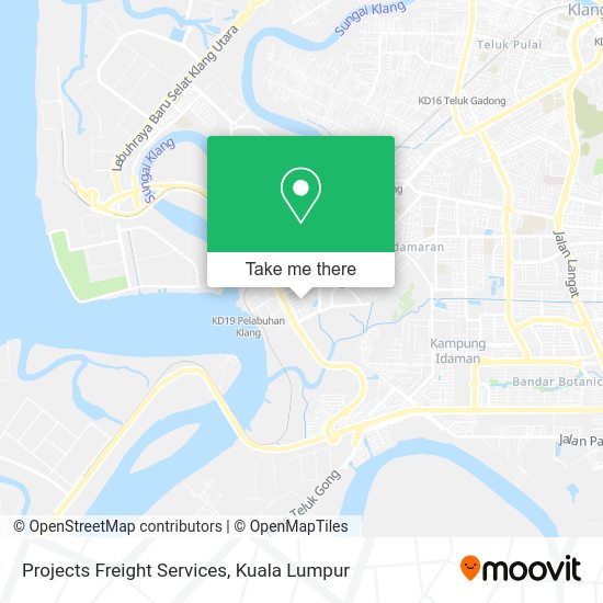 Projects Freight Services map