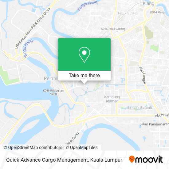 Quick Advance Cargo Management map