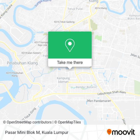 Peta Pasar Mini Blok M