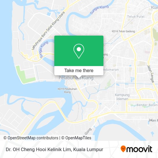 Peta Dr. OH Cheng Hooi Kelinik Lim