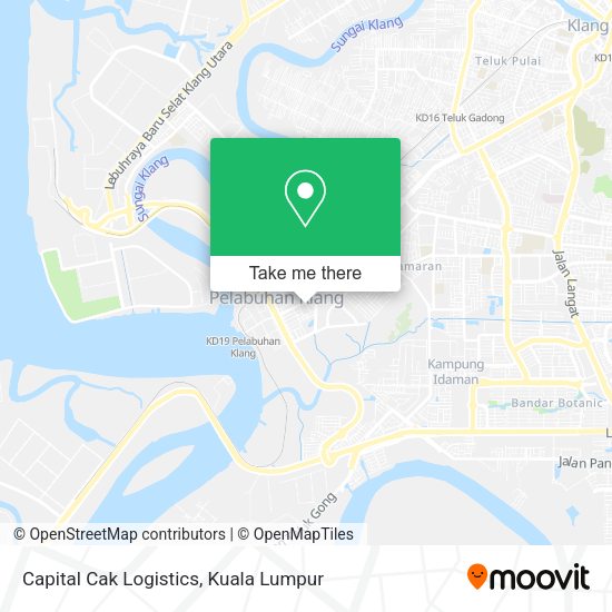 Capital Cak Logistics map