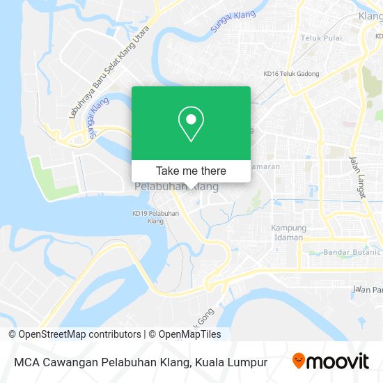 MCA Cawangan Pelabuhan Klang map