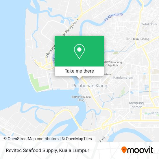 Revitec Seafood Supply map