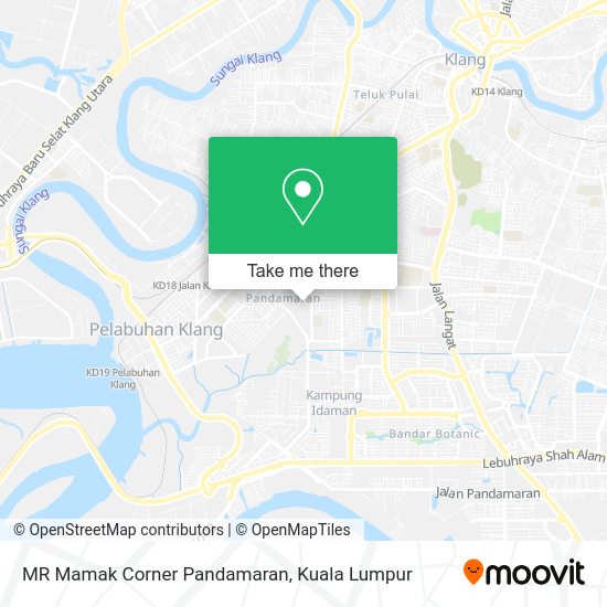MR Mamak Corner Pandamaran map