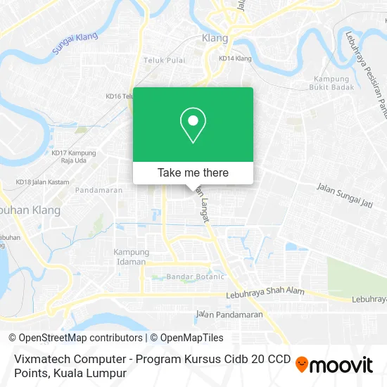 Vixmatech Computer - Program Kursus Cidb 20 CCD Points map