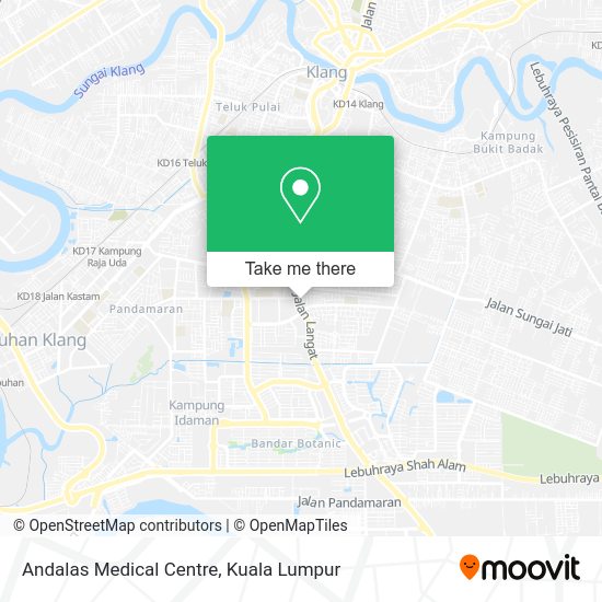 Peta Andalas Medical Centre