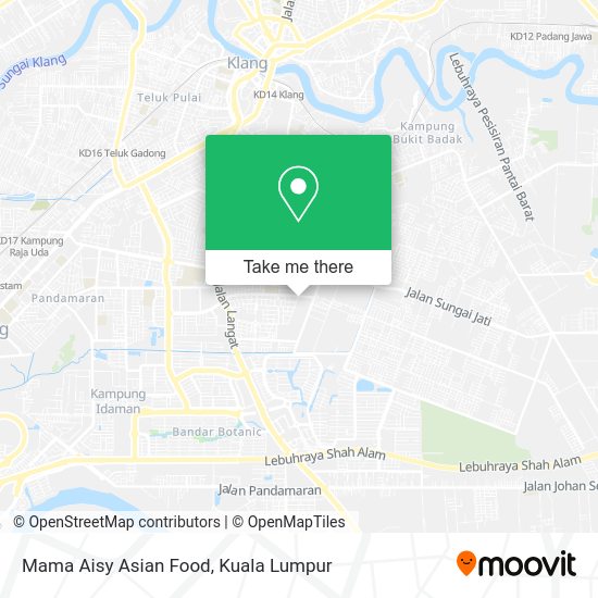 Mama Aisy Asian Food map