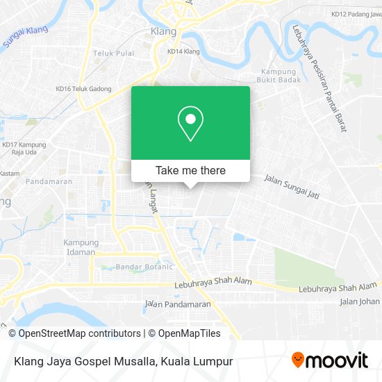 Klang Jaya Gospel Musalla map