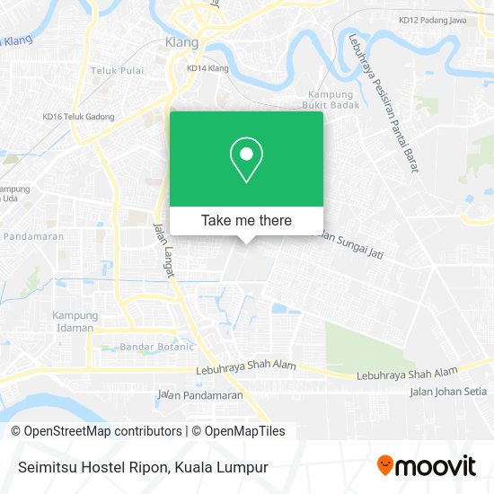 Seimitsu Hostel Ripon map