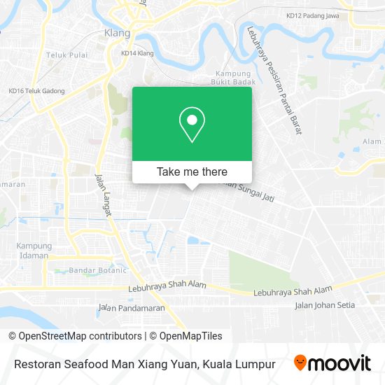 Restoran Seafood Man Xiang Yuan map