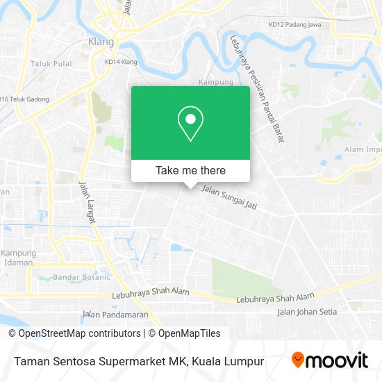Taman Sentosa Supermarket MK map
