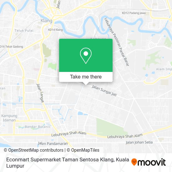 Econmart Supermarket Taman Sentosa Klang map