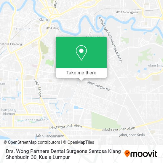 Drs. Wong Partners Dental Surgeons Sentosa Klang Shahbudin 30 map