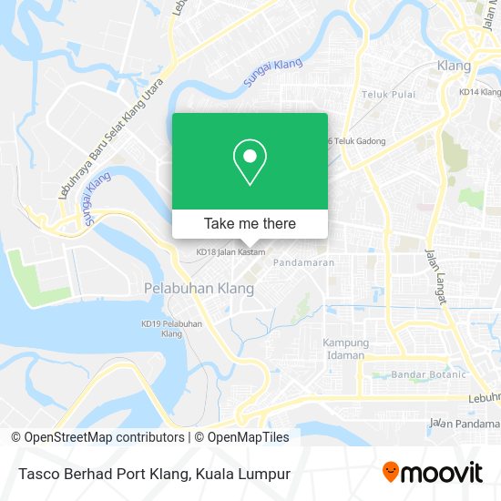 Tasco Berhad Port Klang map