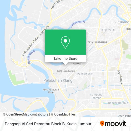 Pangsapuri Seri Perantau Block B map