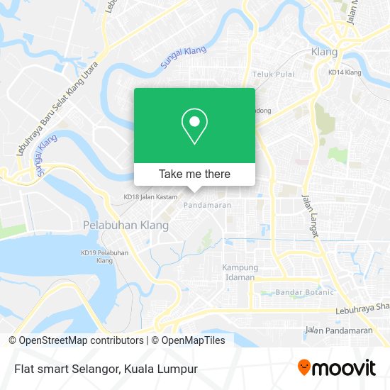Flat smart Selangor map