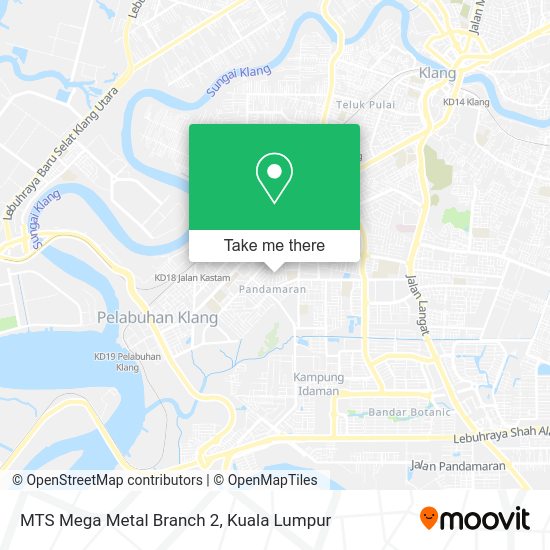 Peta MTS Mega Metal Branch 2