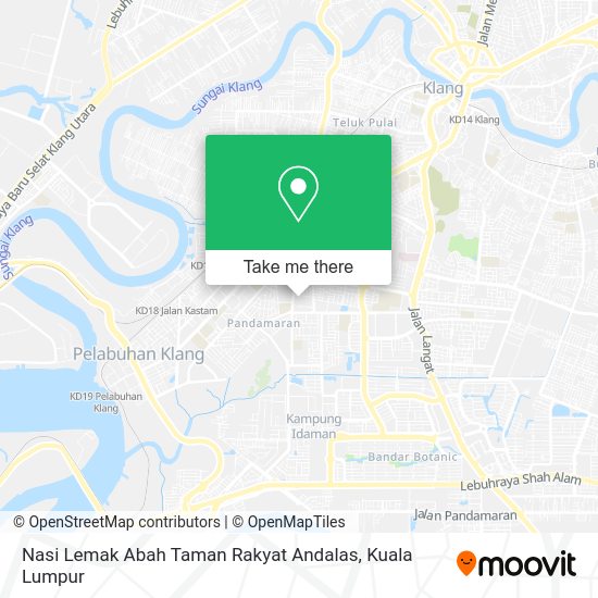 Nasi Lemak Abah Taman Rakyat Andalas map