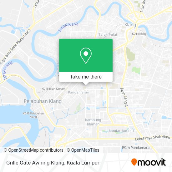 Grille Gate Awning Klang map