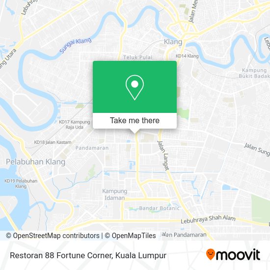 Restoran 88 Fortune Corner map