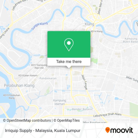 Peta Irriquip Supply - Malaysia