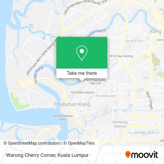 Warong Cherry Corner map