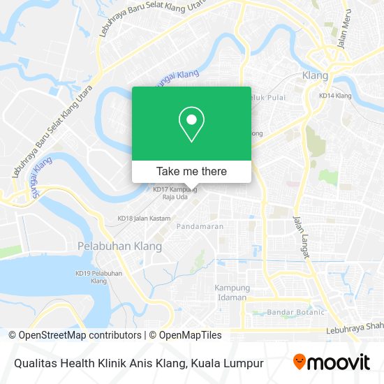 Qualitas Health Klinik Anis Klang map
