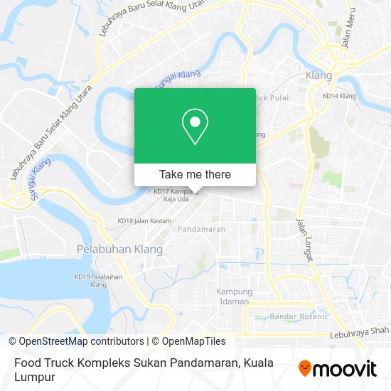 Peta Food Truck Kompleks Sukan Pandamaran