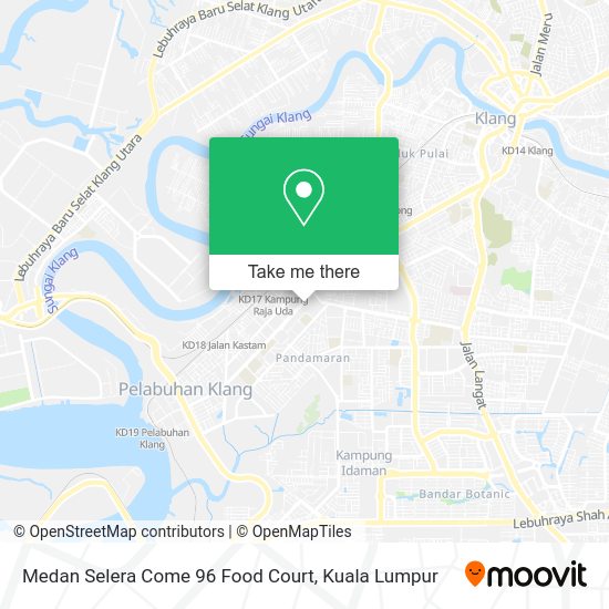 Medan Selera Come 96 Food Court map