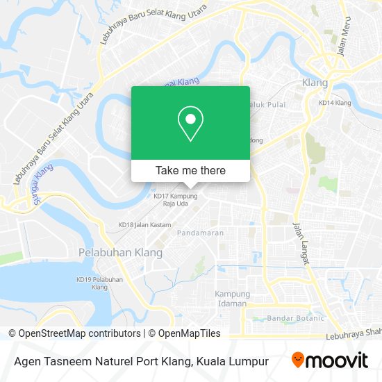 Agen Tasneem Naturel Port Klang map